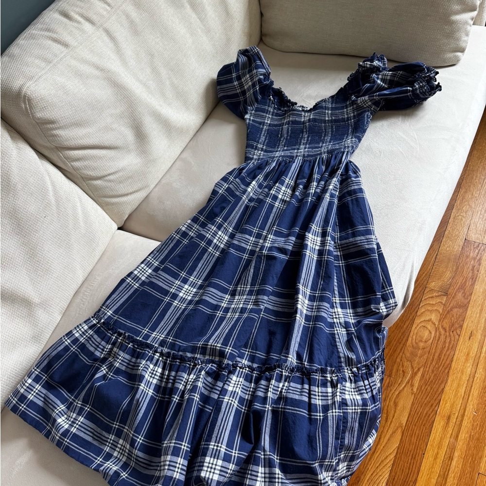 Hill House Navy Plaid Dress